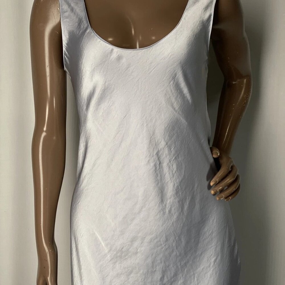 NEW THEORY Womens Maxi Dress Hydrangea Purple Size S Scoop Neck Cowl Back - Picture 6 of 10